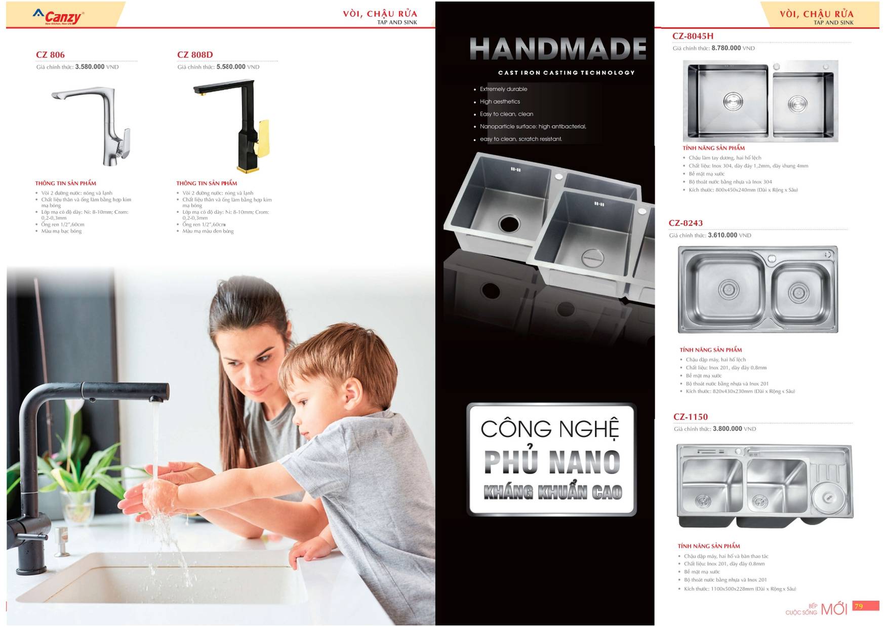 Bếp CANZY Catalogue và Bảng giá mới nhất 2024 /Page 39